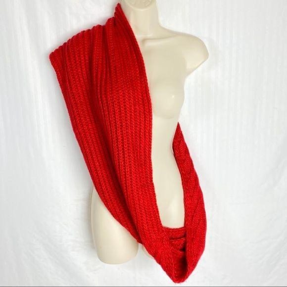 4/$25 BP Scarf Infinity Chunky Knit Red Womens One Size - Picture 9 of 12